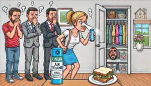 trying to sell her house, but there's a strange smell she can't locate